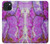 S2907 Purple Turquoise Stone Case For iPhone 15 Plus