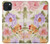 S3035 Sweet Flower Painting Case For iPhone 15 Plus
