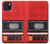 S3204 Red Cassette Recorder Graphic Case For iPhone 15 Plus