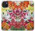 S3205 Retro Art Flowers Case For iPhone 15 Plus