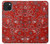 S3354 Red Classic Bandana Case For iPhone 15 Plus