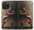 S0796 Japan Red Samurai Case For iPhone 15 Pro