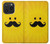 S1145 Yellow Mustache Sun Case For iPhone 15 Pro S1145 Yellow Mustache Sun Case For iPhone 15 Pro
