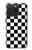 S1611 Black and White Check Chess Board Case For iPhone 15 Pro