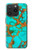 S2688 Aqua Copper Turquoise Gemstone Graphic Case For iPhone 15 Pro