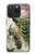 S2773 Peacock Chinese Brush Painting Case For iPhone 15 Pro