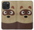 S2825 Cute Cartoon Raccoon Case For iPhone 15 Pro