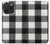 S2842 Black and White Buffalo Check Pattern Case For iPhone 15 Pro