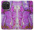 S2907 Purple Turquoise Stone Case For iPhone 15 Pro