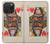 S3429 Queen Hearts Card Case For iPhone 15 Pro