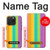 S3678 Colorful Rainbow Vertical Case For iPhone 15 Pro