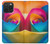 S1671 Rainbow Colorful Rose Case For iPhone 15 Pro Max