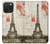 S2108 Eiffel Tower Paris Postcard Case For iPhone 15 Pro Max