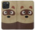 S2825 Cute Cartoon Raccoon Case For iPhone 15 Pro Max