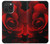 S2898 Red Rose Case For iPhone 15 Pro Max