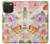 S3035 Sweet Flower Painting Case For iPhone 15 Pro Max