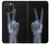 S3101 X-ray Peace Sign Fingers Case For iPhone 15 Pro Max