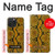 S3365 Yellow Python Skin Graphic Print Case For iPhone 15 Pro Max