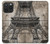 S3416 Eiffel Tower Blueprint Case For iPhone 15 Pro Max