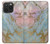 S3717 Rose Gold Blue Pastel Marble Graphic Printed Case For iPhone 15 Pro Max