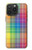 S3942 LGBTQ Rainbow Plaid Tartan Case For iPhone 15 Pro Max