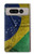 S3297 Brazil Flag Vintage Football Graphic Case For Google Pixel Fold