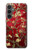 S2414 Red Blossoming Almond Tree Van Gogh Case For Samsung Galaxy S23 FE