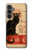 S2739 Chat Noir Black Cat Vintage Case For Samsung Galaxy S23 FE