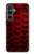 S2879 Red Arowana Fish Scale Case For Samsung Galaxy S23 FE