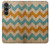 S3033 Vintage Wood Chevron Graphic Printed Case For Samsung Galaxy S23 FE