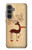 S3081 Wooden Raindeer Graphic Printed Case For Samsung Galaxy S23 FE