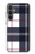 S3452 Plaid Fabric Pattern Case For Samsung Galaxy S23 FE