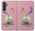 S3923 Cat Bottom Rainbow Tail Case For Samsung Galaxy S23 FE