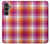 S3941 LGBT Lesbian Pride Flag Plaid Case For Samsung Galaxy S23 FE