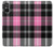 S3091 Pink Plaid Pattern Case For Sony Xperia 5 V