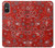 S3354 Red Classic Bandana Case For Sony Xperia 5 V