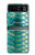 S3414 Green Snake Scale Graphic Print Case For Motorola Razr 40