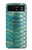 S3414 Green Snake Scale Graphic Print Case For Motorola Razr 40
