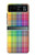 S3942 LGBTQ Rainbow Plaid Tartan Case For Motorola Razr 40