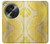 S2713 Yellow Snake Skin Graphic Printed Case For OnePlus OPEN