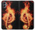 S0493 Music Note Burn Case For Samsung Galaxy A05