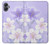 S2361 Purple White Flowers Case For Samsung Galaxy A05