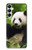 S1073 Panda Enjoy Eating Case For Samsung Galaxy A05s