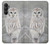 S1566 Snowy Owl White Owl Case For Samsung Galaxy A05s