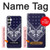 S3357 Navy Blue Bandana Pattern Case For Samsung Galaxy A05s