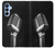 S1672 Retro Microphone Jazz Music Case For Samsung Galaxy A15 5G