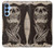 S1676 Skull Rose Case For Samsung Galaxy A15 5G