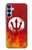 S2803 Fire Red Devil Spear Symbol Case For Samsung Galaxy A15 5G