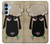S2826 Cute Cartoon Unsleep Black Sheep Case For Samsung Galaxy A15 5G