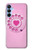 S2847 Pink Retro Rotary Phone Case For Samsung Galaxy A15 5G